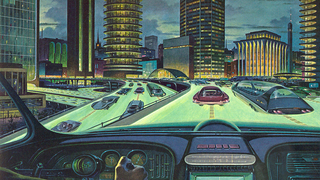 The Futuristic Superhighways of 1964 Had Glow-in-the-Dark Roads